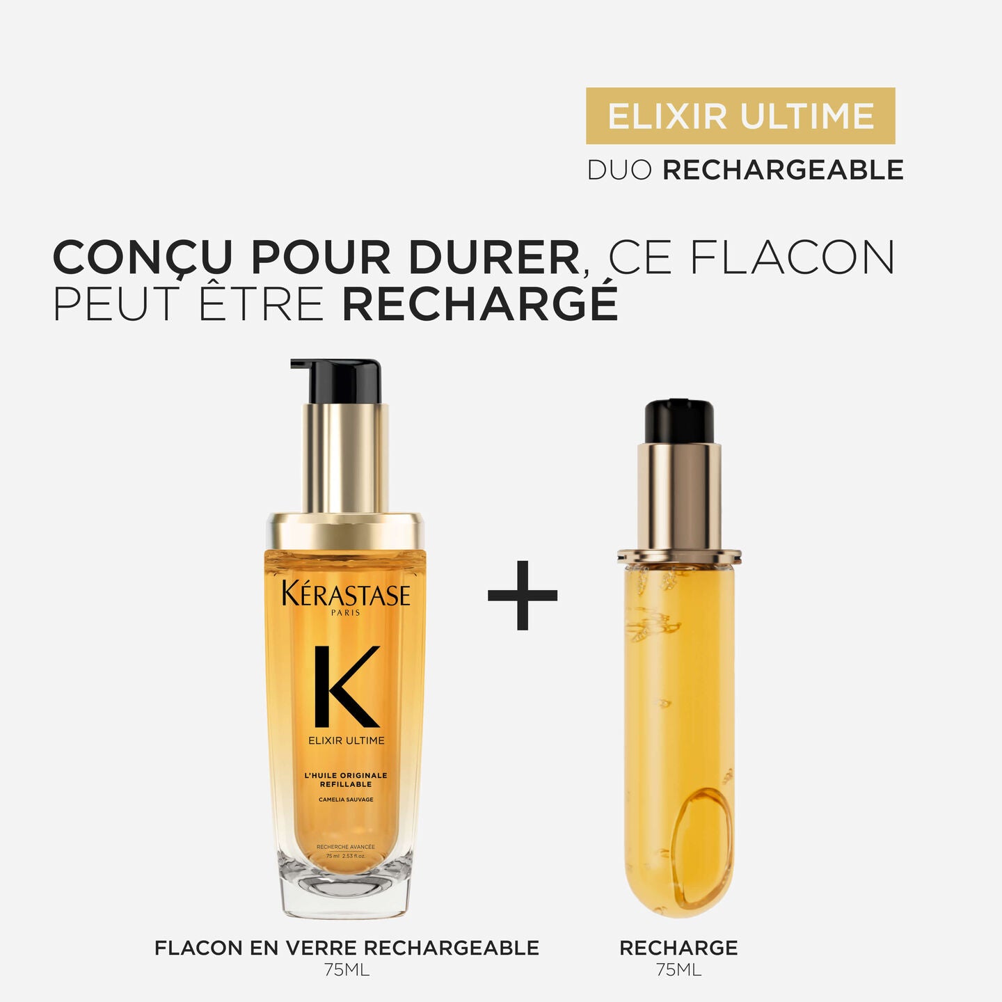 L'HUILE ORIGINALE + RECHARGE KÉRASTASE